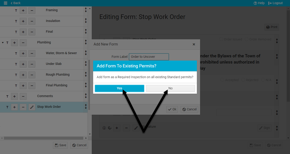Create other order forms